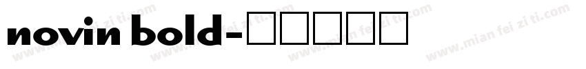 novin bold字体转换